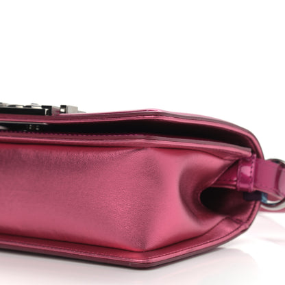 Chanel Metallic Patent Calfskin Quilted Small Boy Flap Pink 10 of 13