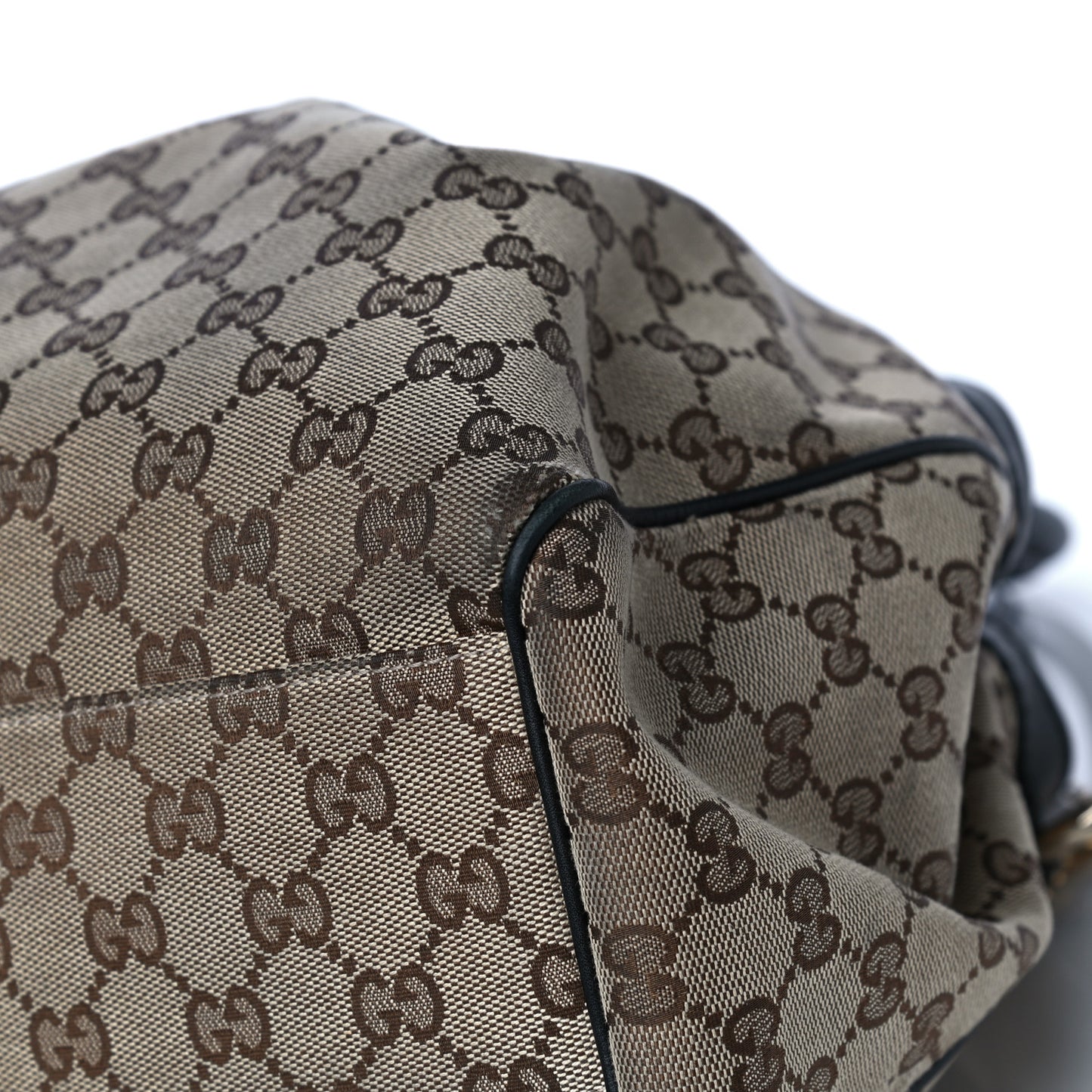 Monogram Medium Sukey Tote Beige Ebony Black
