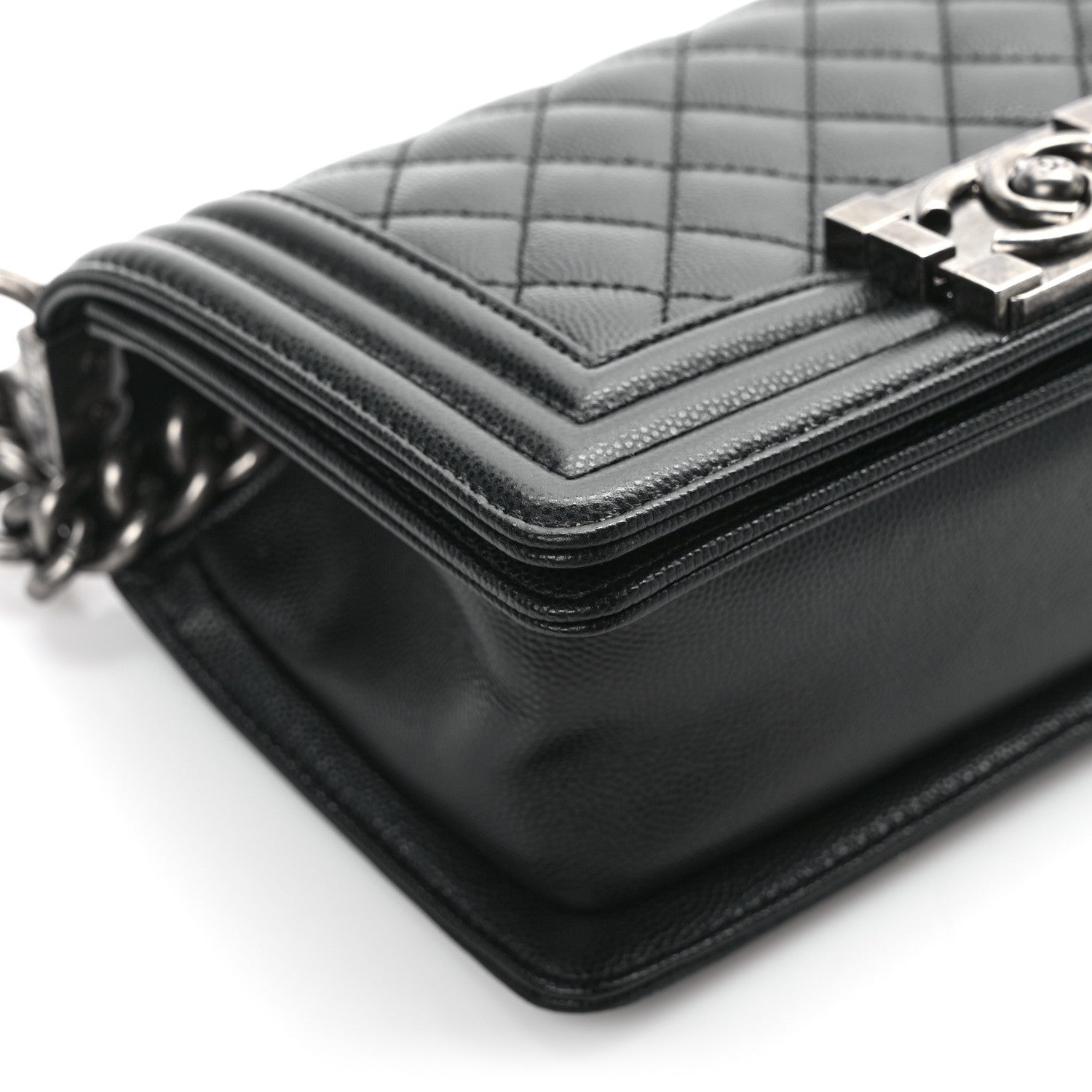 Chanel Caviar Quilted Small Boy Flap Black 11 of 12