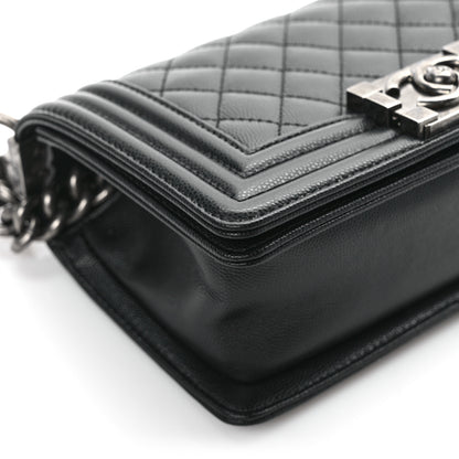 Chanel Caviar Quilted Small Boy Flap Black 11 of 12