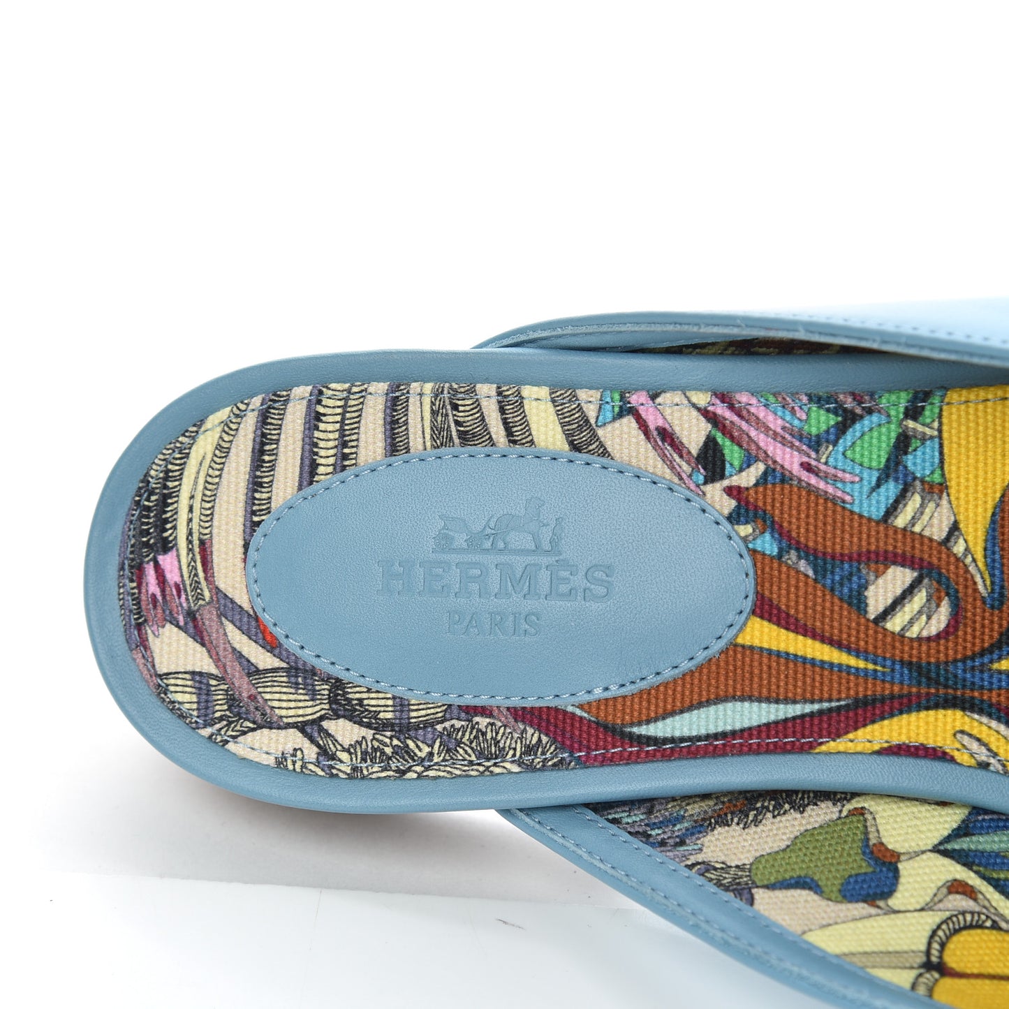 Calfskin Oz Mules 38.5 Ciel