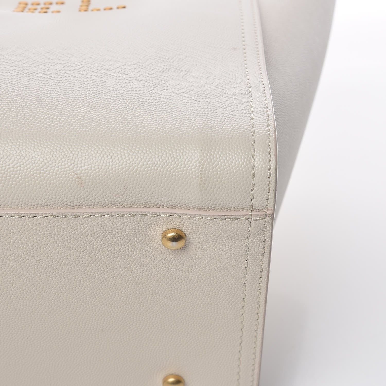 Chanel Caviar Small Studded Deauville Tote Ivory 11 of 11