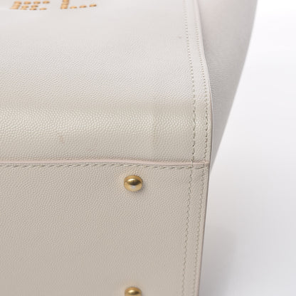 Chanel Caviar Small Studded Deauville Tote Ivory 11 of 11