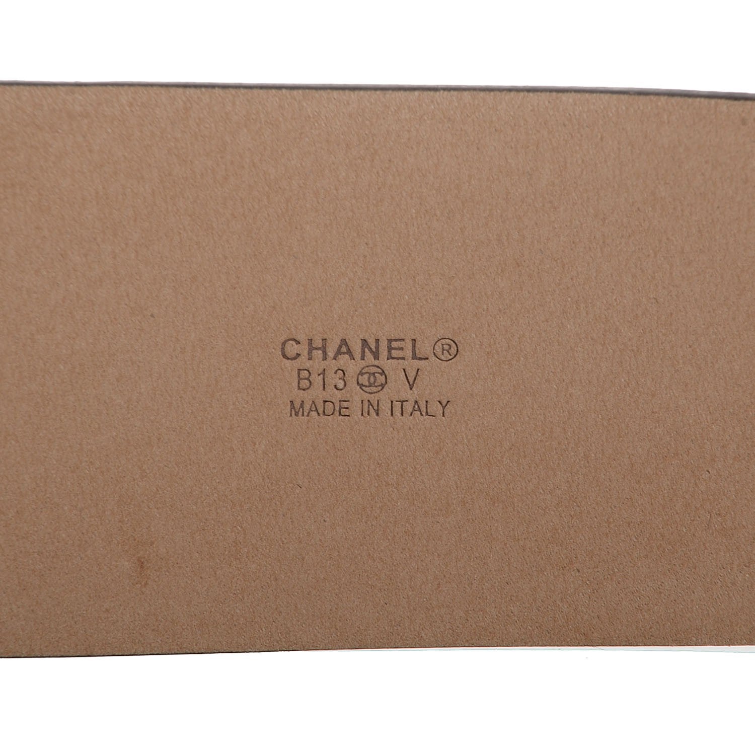 Chanel Calfskin CC Logo Belt 85 34 Brown 4 of 6