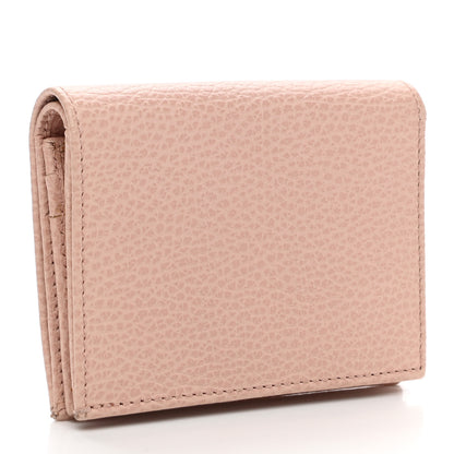 Gucci Dollar Calfskin GG Marmont Card Case Perfect Pink 3 of 8