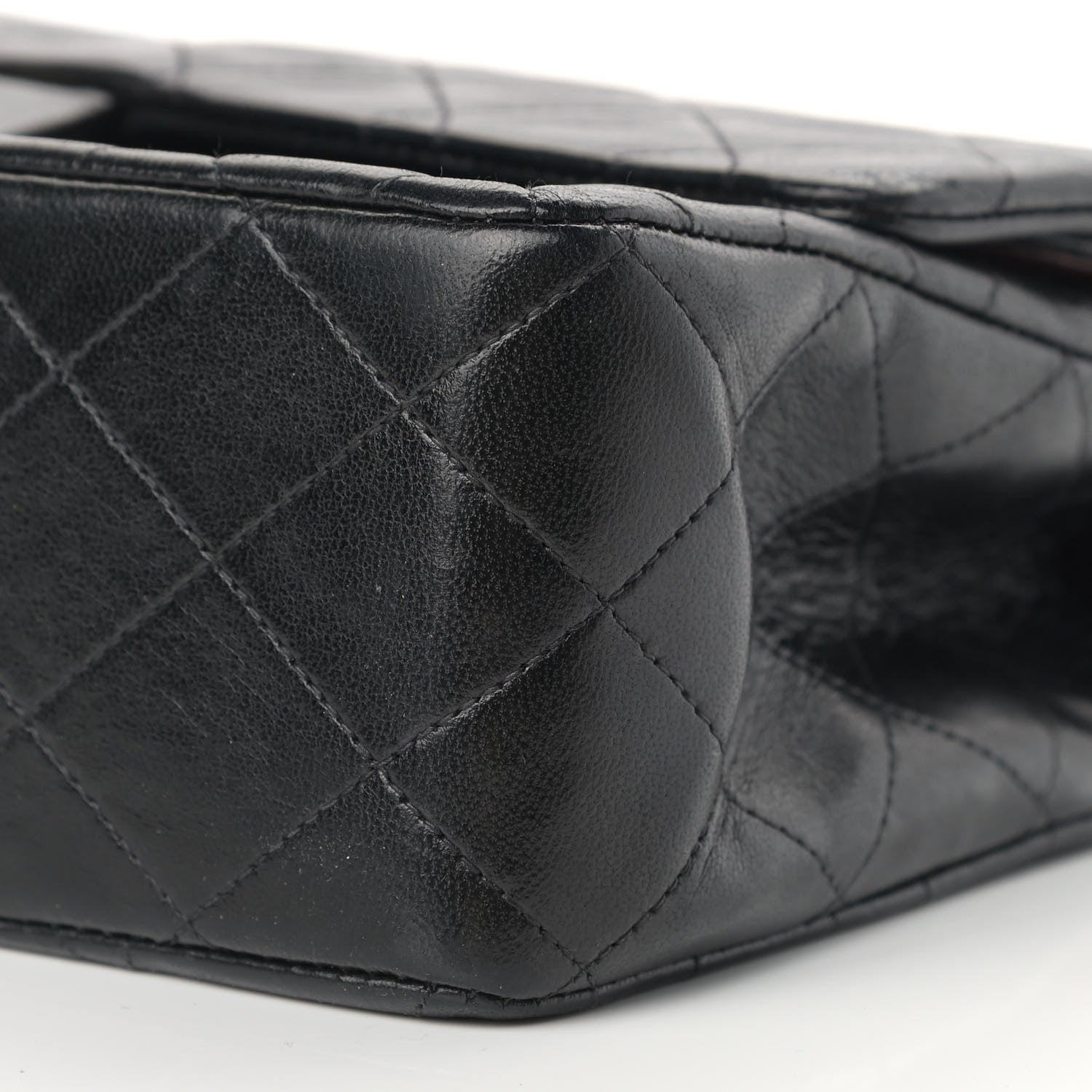 Chanel Lambskin Quilted Medium Double Flap Black 10 of 16