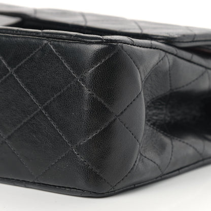 Chanel Lambskin Quilted Medium Double Flap Black 10 of 16