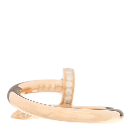 Cartier 18K Pink Gold Diamond Juste Un Clou Ring 53 6.25 3 of 7