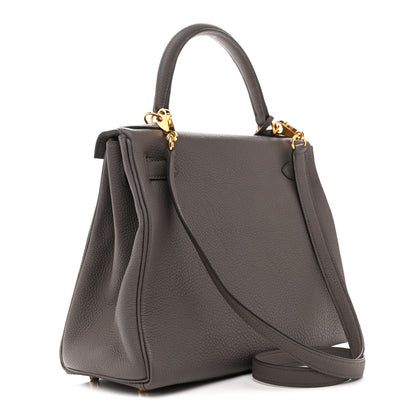 Hermes Togo Kelly Retourne 28 Etain 3 of 11