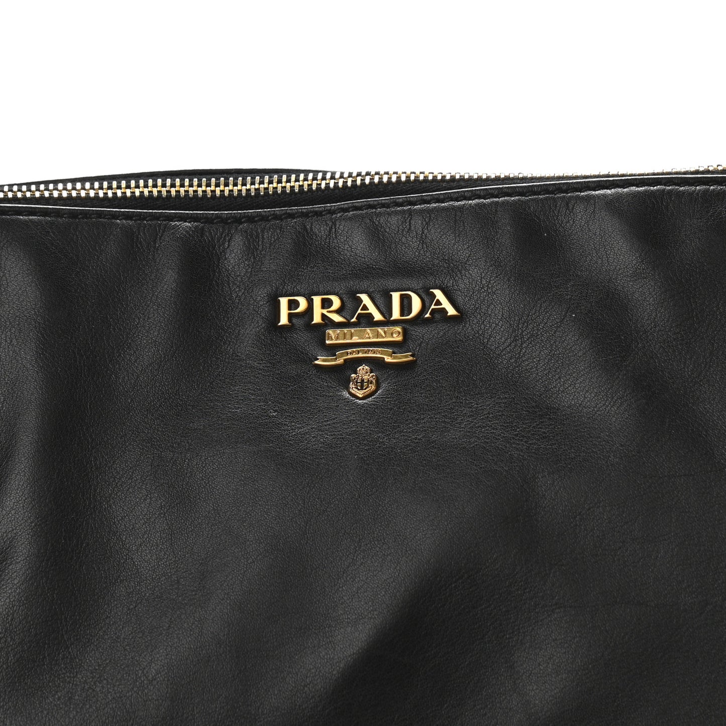 Vitello Soft Shopping Satchel Black