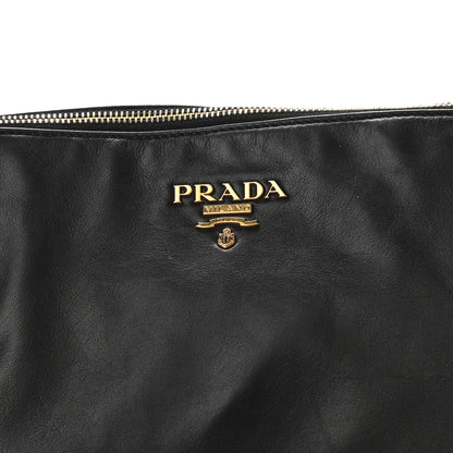 Prada Vitello Soft Shopping Satchel Black 7 of 14