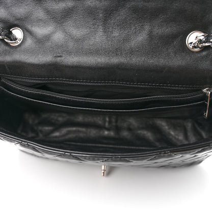 Chanel Patent Quilted Jumbo Single Flap Black 13 of 13