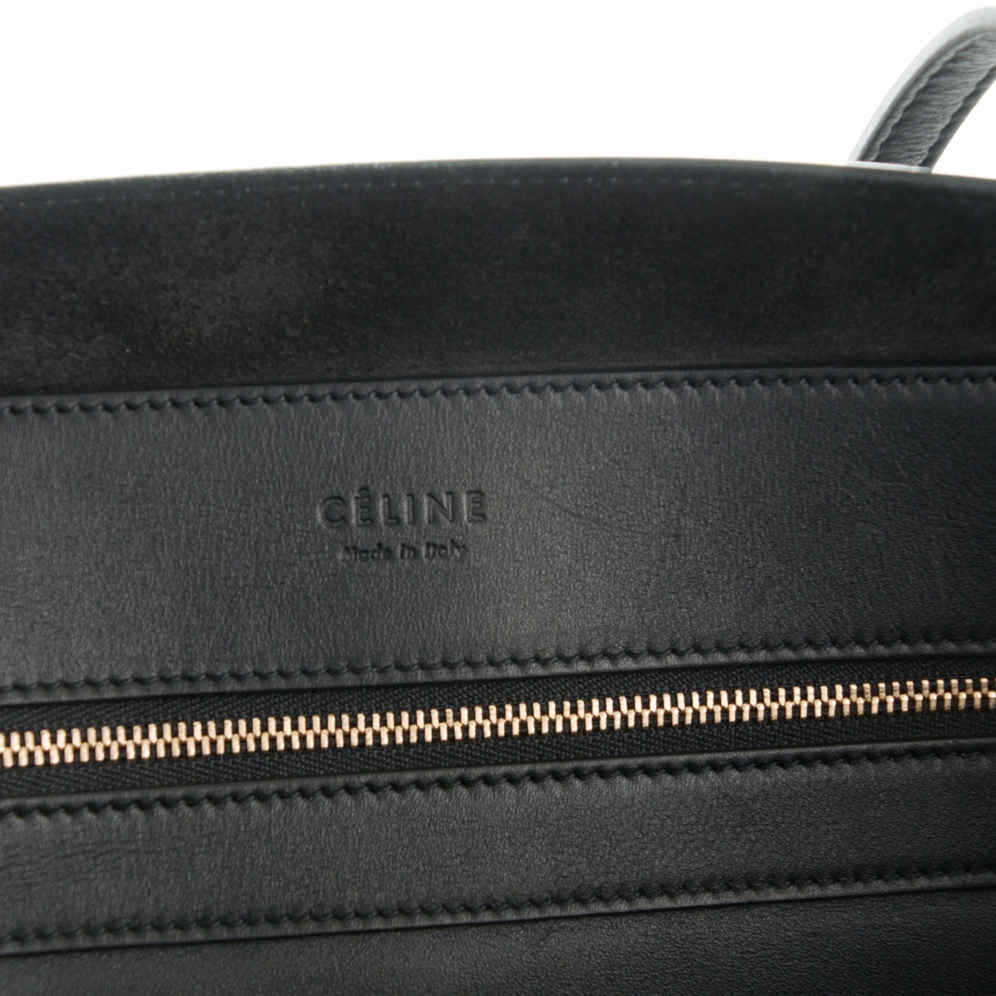 Smooth Calfskin Triple Shopper Tote Black