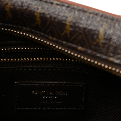 Saint Laurent Canvas Smooth Calfskin Le Monogramme Camera Bag Chestnut 6 of 9