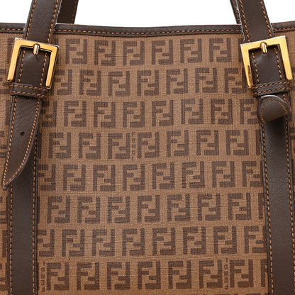 Fendi Zucchino Spalmati Vitello Tote Nocciola Castagna 10 of 13