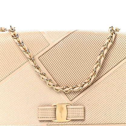 Salvatore Ferragamo Stitched Calfskin Medium Ginny Shoulder Bag Macadamia 7 of 9