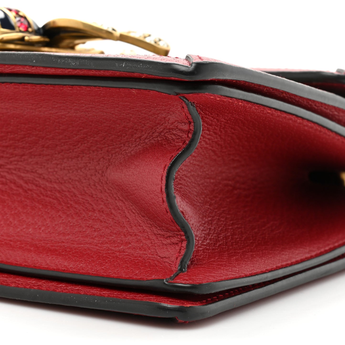 GG Supreme Monogram Small Queen Margaret Top Handle Bag Red