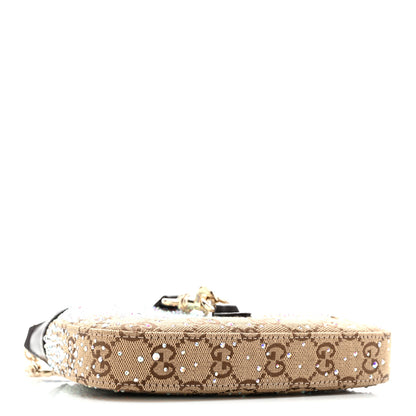 Gucci Monogram Crystal Mini Jackie Notte Bag Camel Ebony 4 of 10
