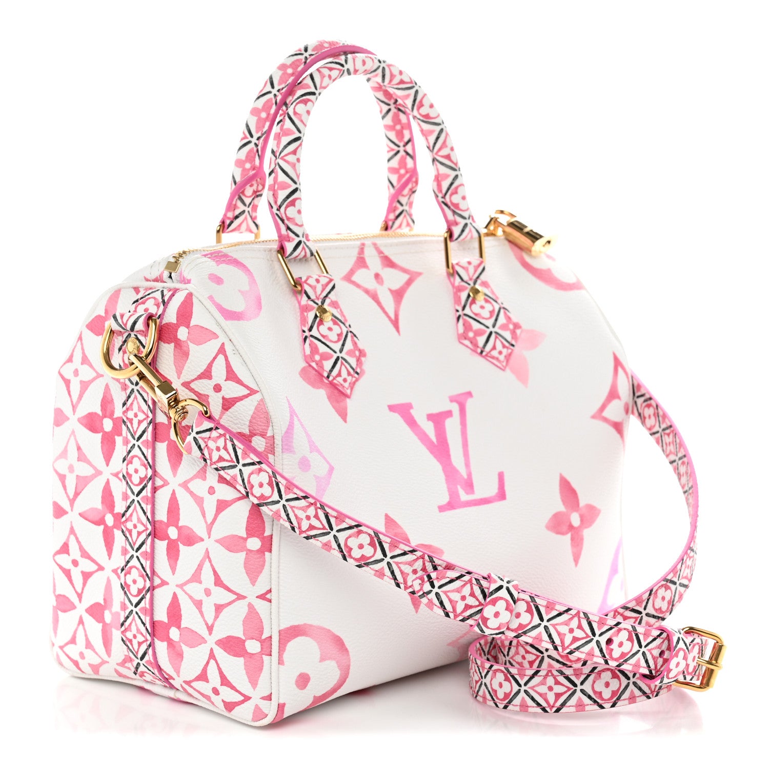 Louis Vuitton Monogram Giant By The Pool 2.0 Speedy Bandouliere 25 Rose 3 of 9