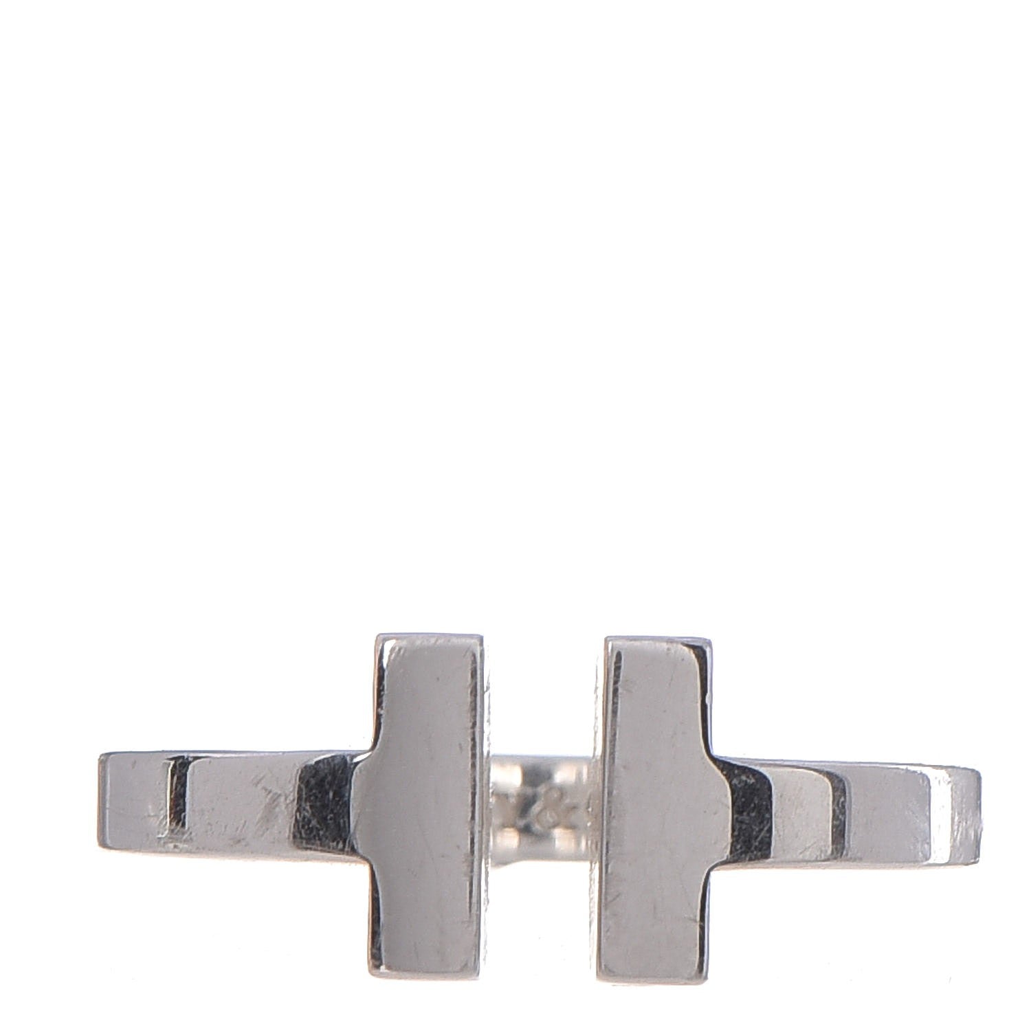 Tiffany Sterling Silver T Square Ring 48 4.5 1 of 5