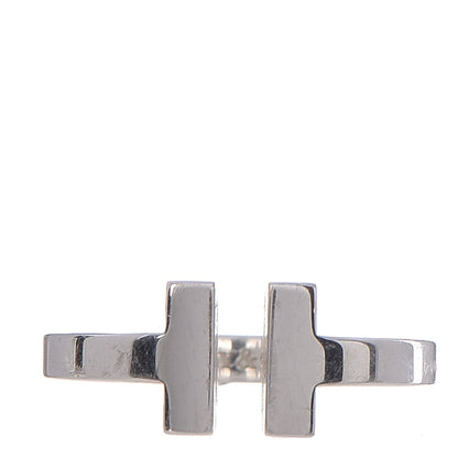 Tiffany Sterling Silver T Square Ring 48 4.5 1 of 5