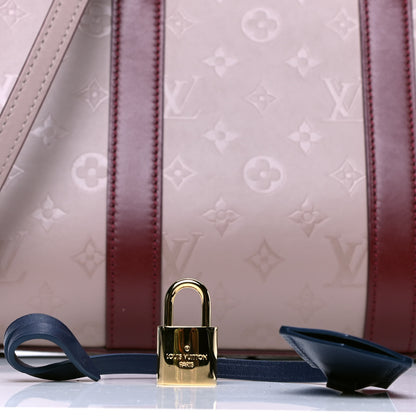 Louis Vuitton Monogram Cuir Plume Very Tote MM Mastic Raisin 5 of 5