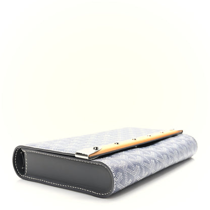 Goyard Goyardine Monte Carlo Bois Clutch With Strap Gray 5 of 10