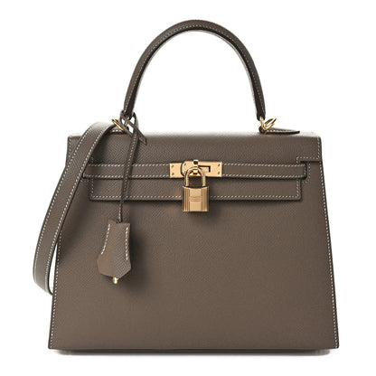 Hermes Epsom Kelly Sellier 25 Etoupe 1 of 9