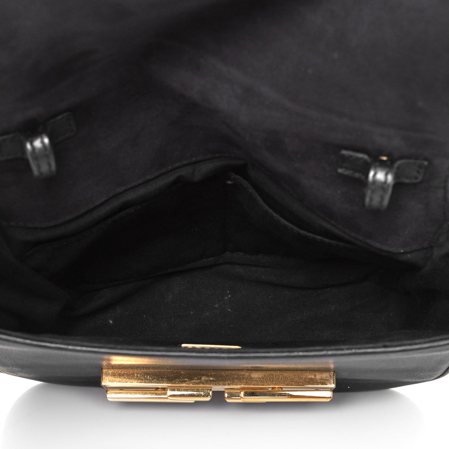Vitello Dolce Baguette Shoulder Bag Black