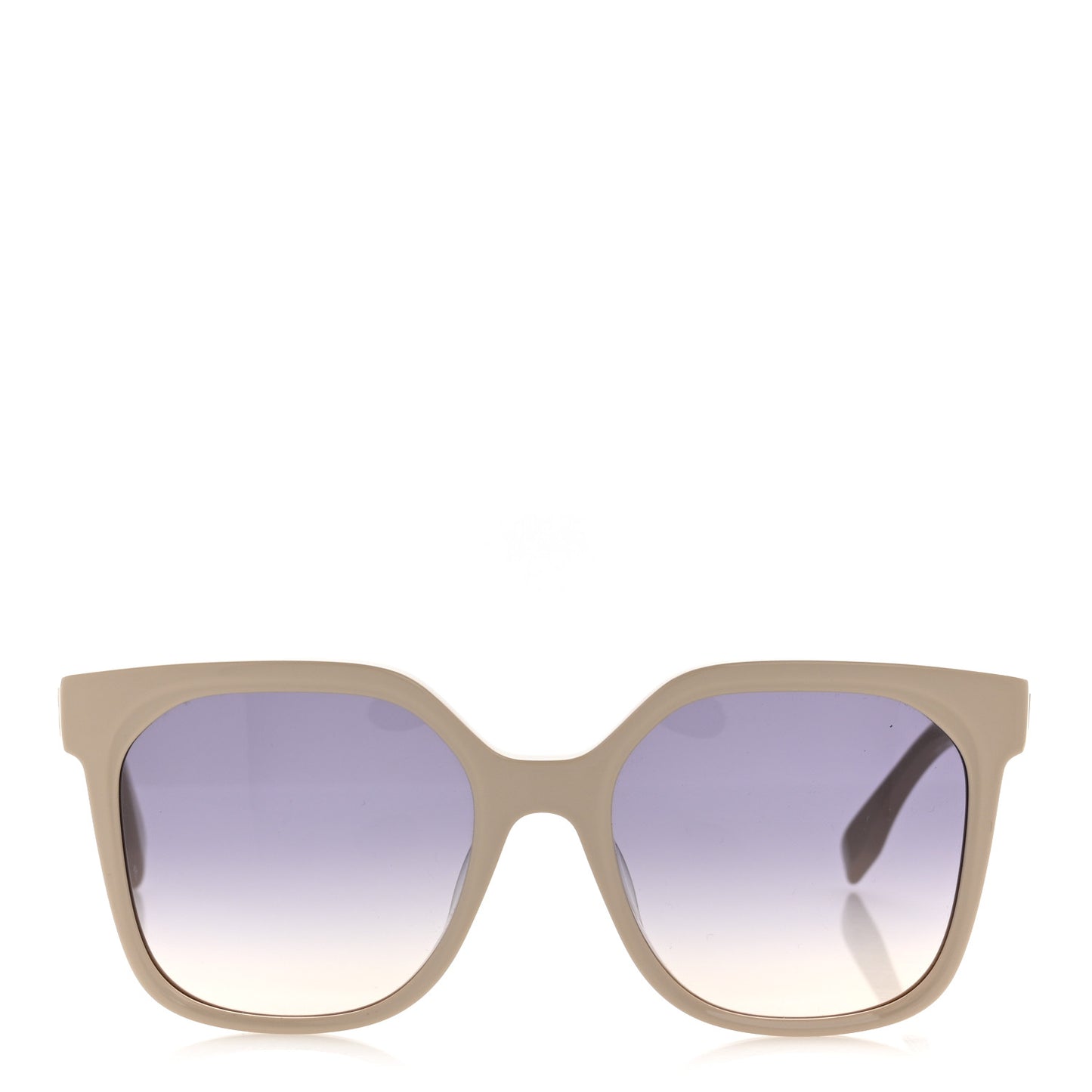 Acetate Square Sunglasses FE40007F Beige