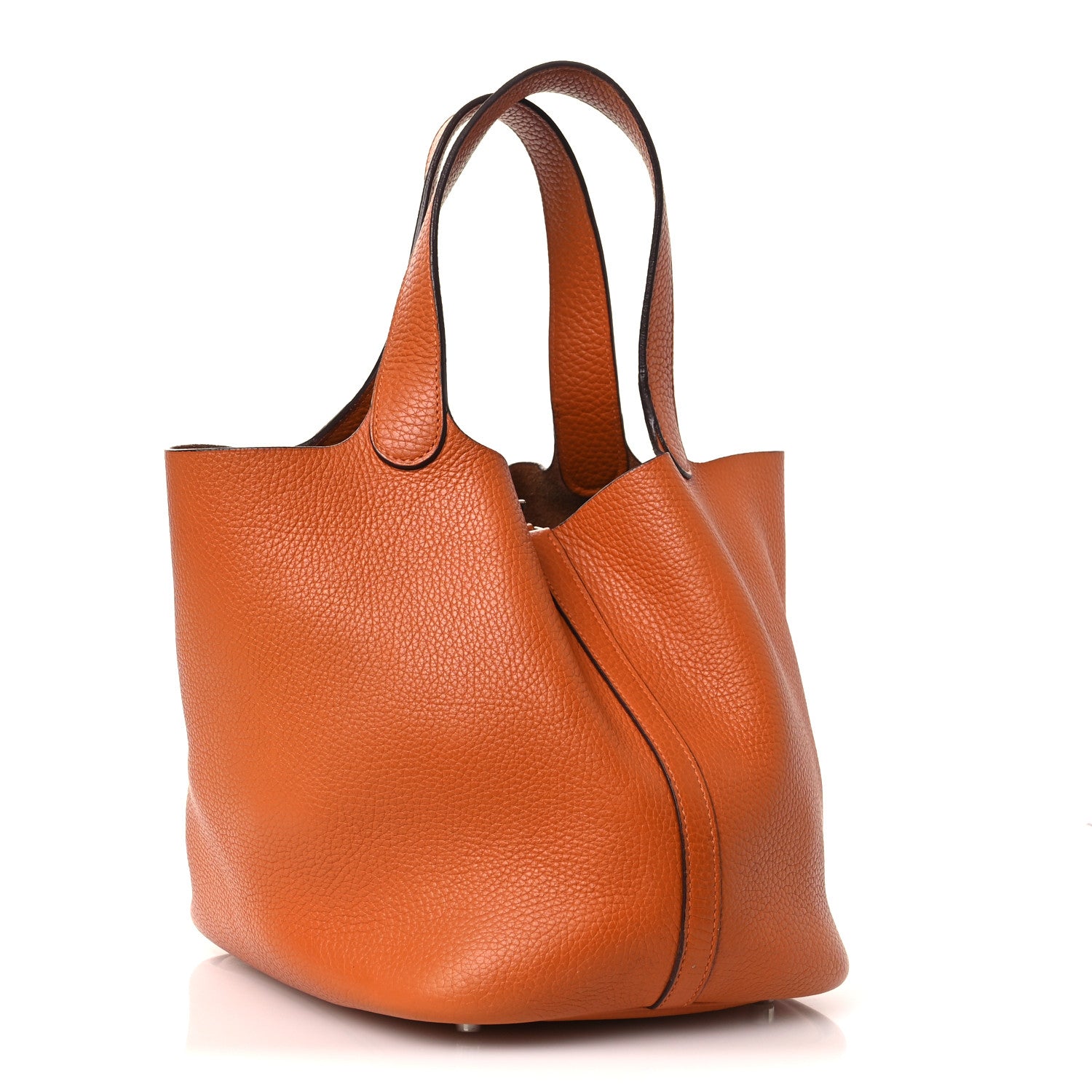 Hermes Taurillon Clemence Picotin 22 MM Orange 3 of 11