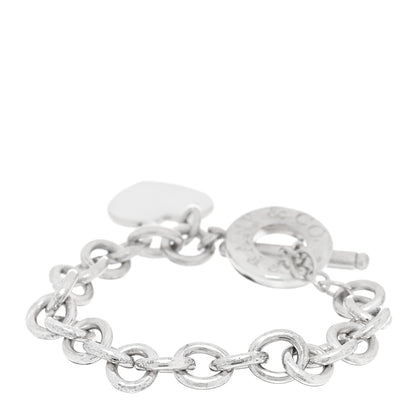 Tiffany Sterling Silver Heart Tag Toggle Bracelet 2 of 3