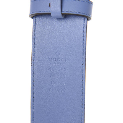 Gucci Calfskin Double G 40mm Belt 100 40 Clear Sky Blue 9 of 11