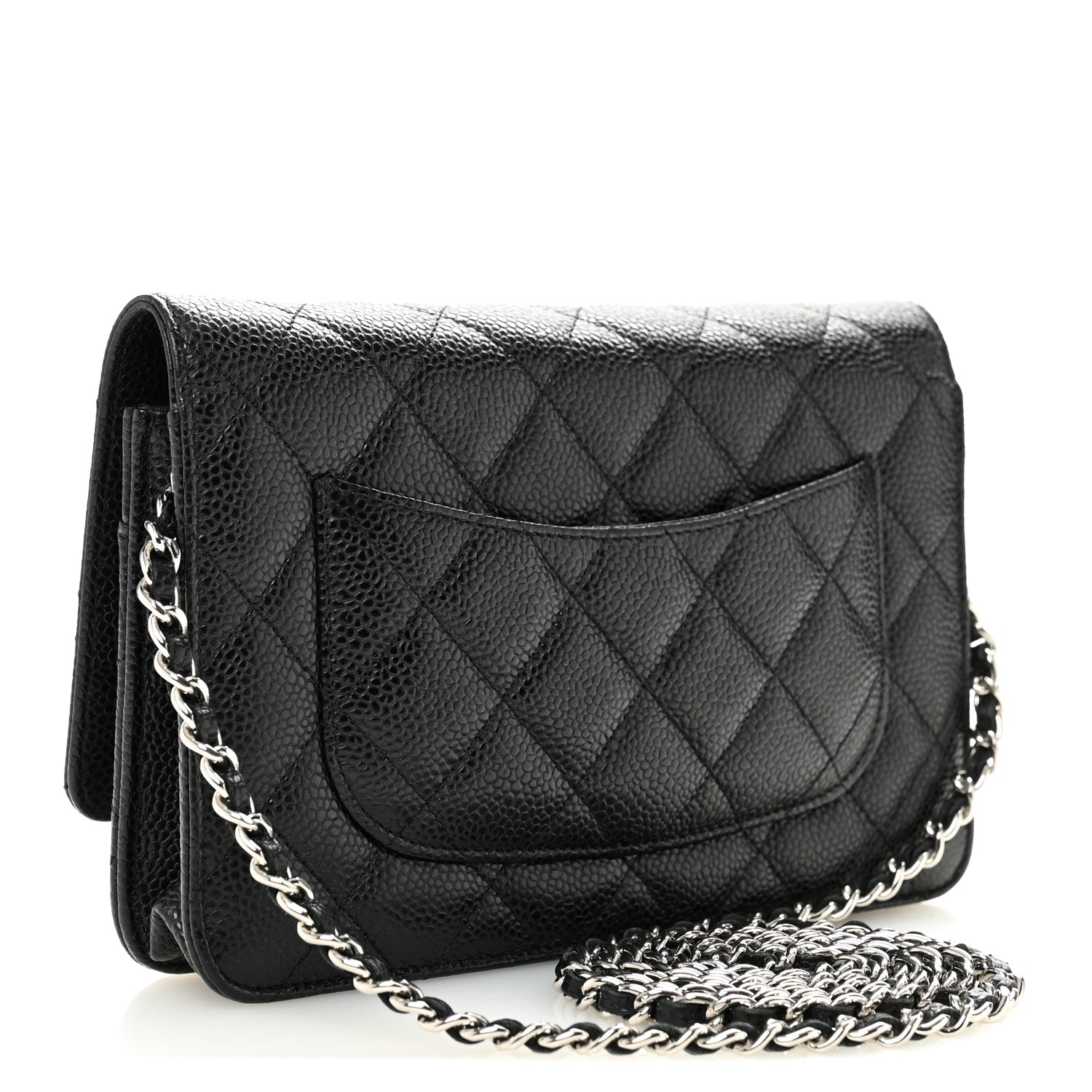 Chanel Caviar Quilted Wallet on Chain WOC Black 3 of 13