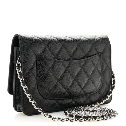 Chanel Caviar Quilted Wallet on Chain WOC Black 3 of 13