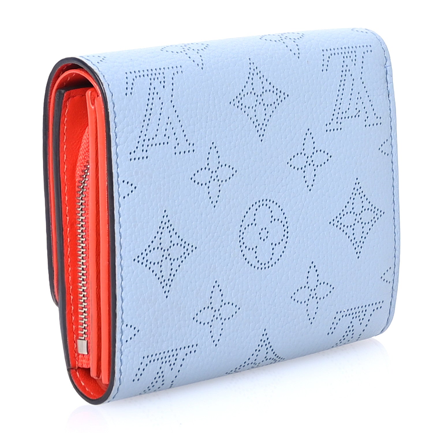 Louis Vuitton Mahina Iris Compact Wallet NM Blue Red 3 of 10