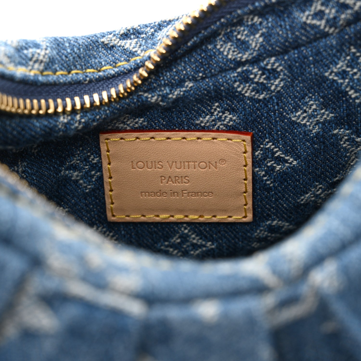 Louis Vuitton Monogram Denim Pochette Valley Blue 6 of 9
