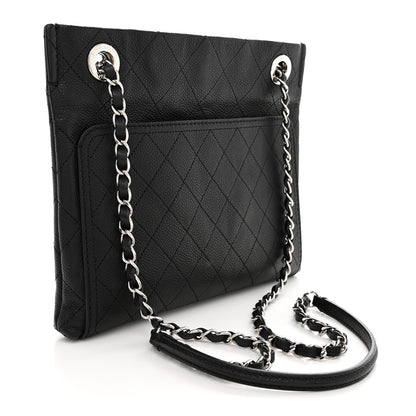 Chanel Caviar Stitched Small CC Pocket Shoulder Black 3 of 11
