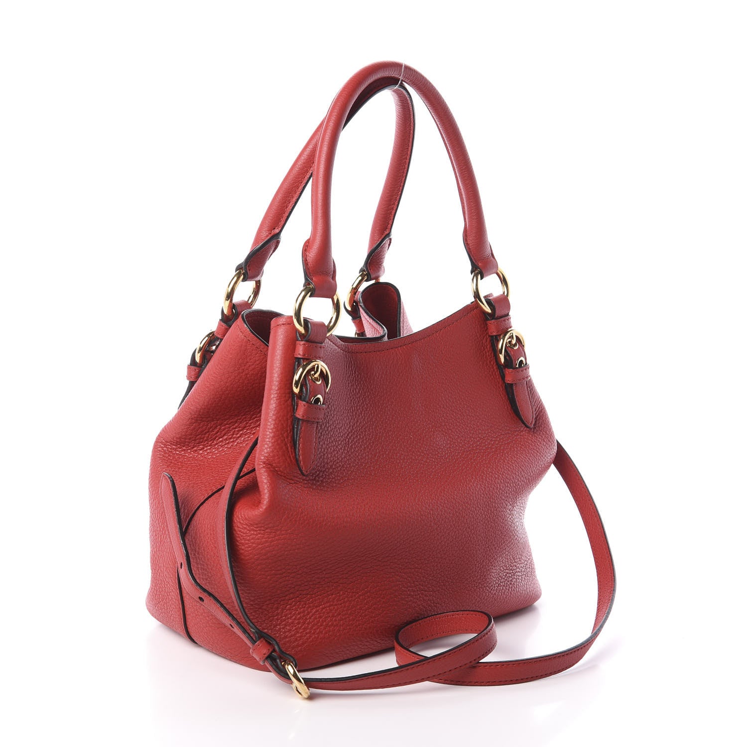 Miu Miu Vitello Phenix Shopping Tote Rosso 4 of 10
