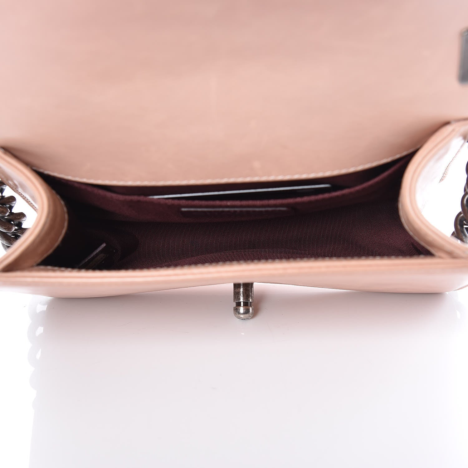 Chanel Glazed Calfskin Small Boy Chained Flap Pink 6 of 11