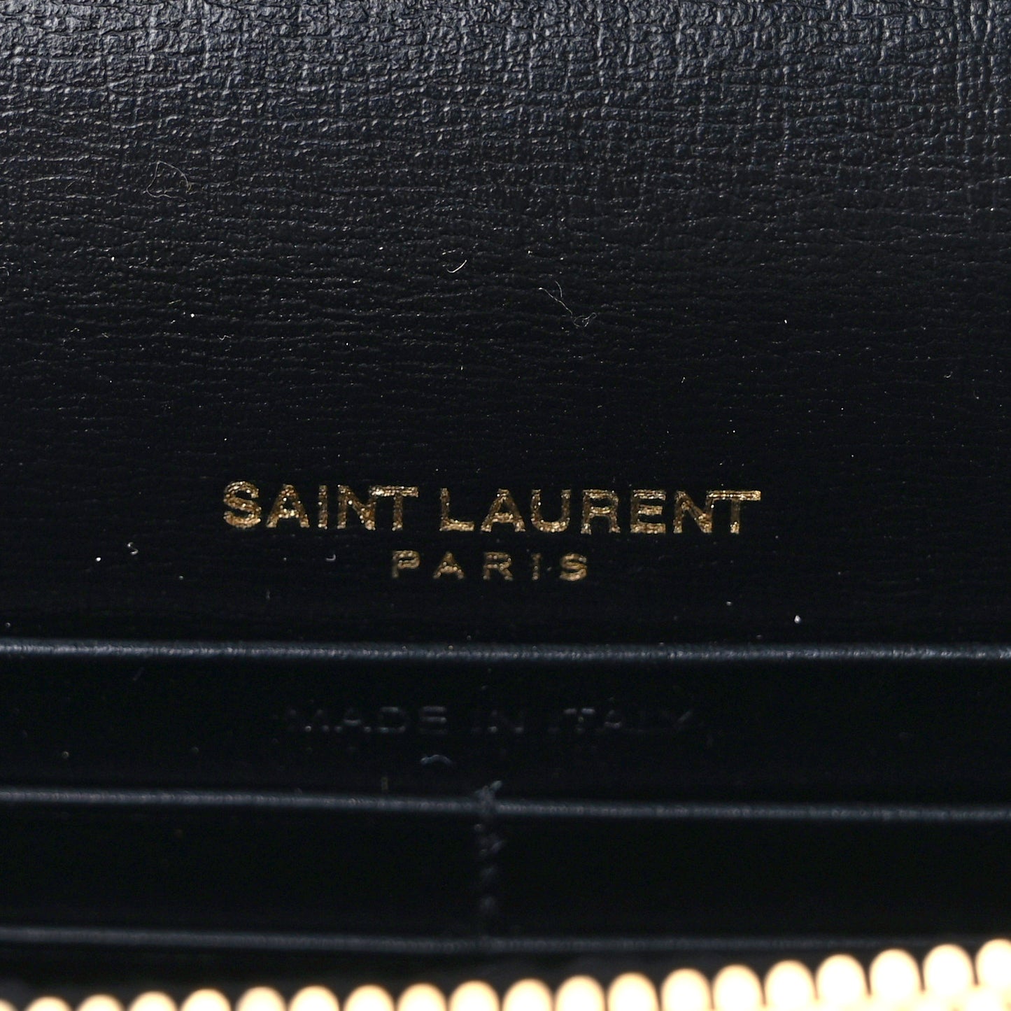 Calfskin Monogram Sunset Chain Wallet Black