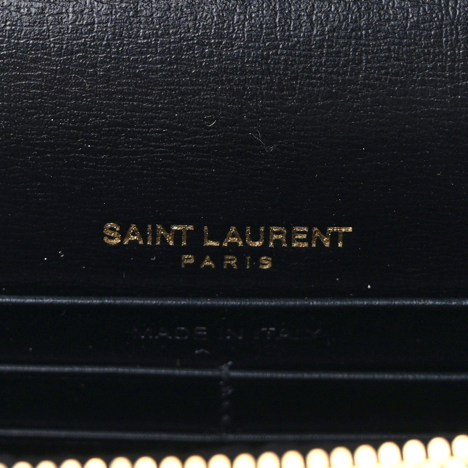 Saint Laurent Calfskin Monogram Sunset Chain Wallet Black 6 of 8