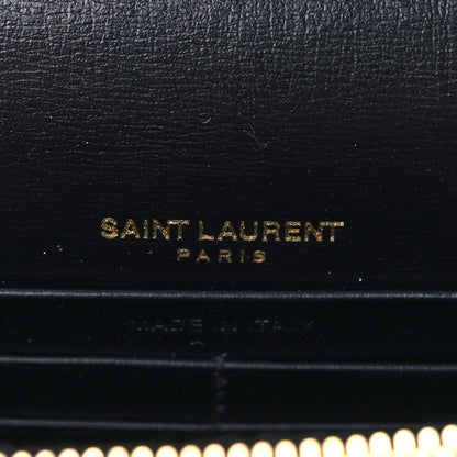 Saint Laurent Calfskin Monogram Sunset Chain Wallet Black 6 of 8