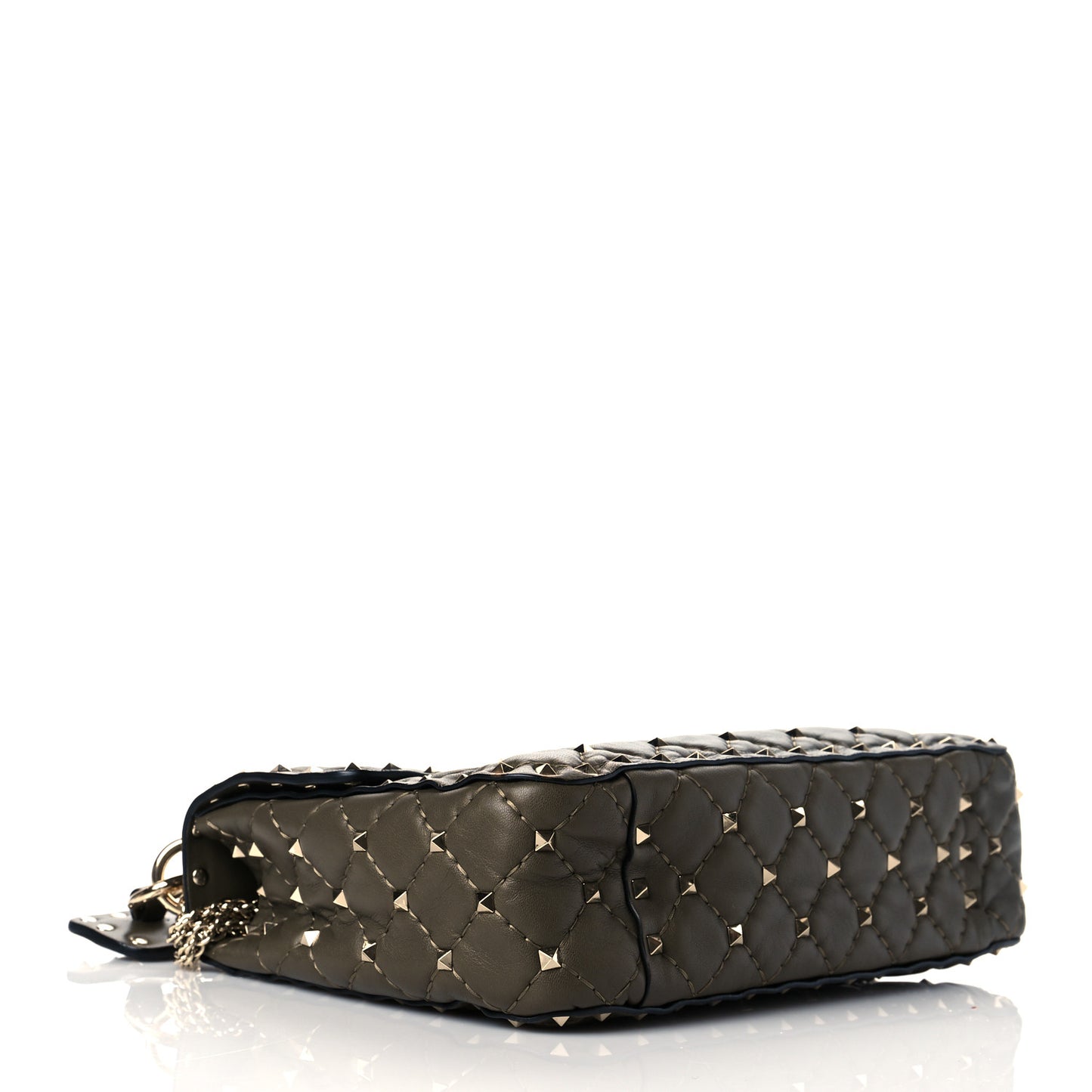 Nappa Medium Rockstud Spike Shoulder Bag Oasis