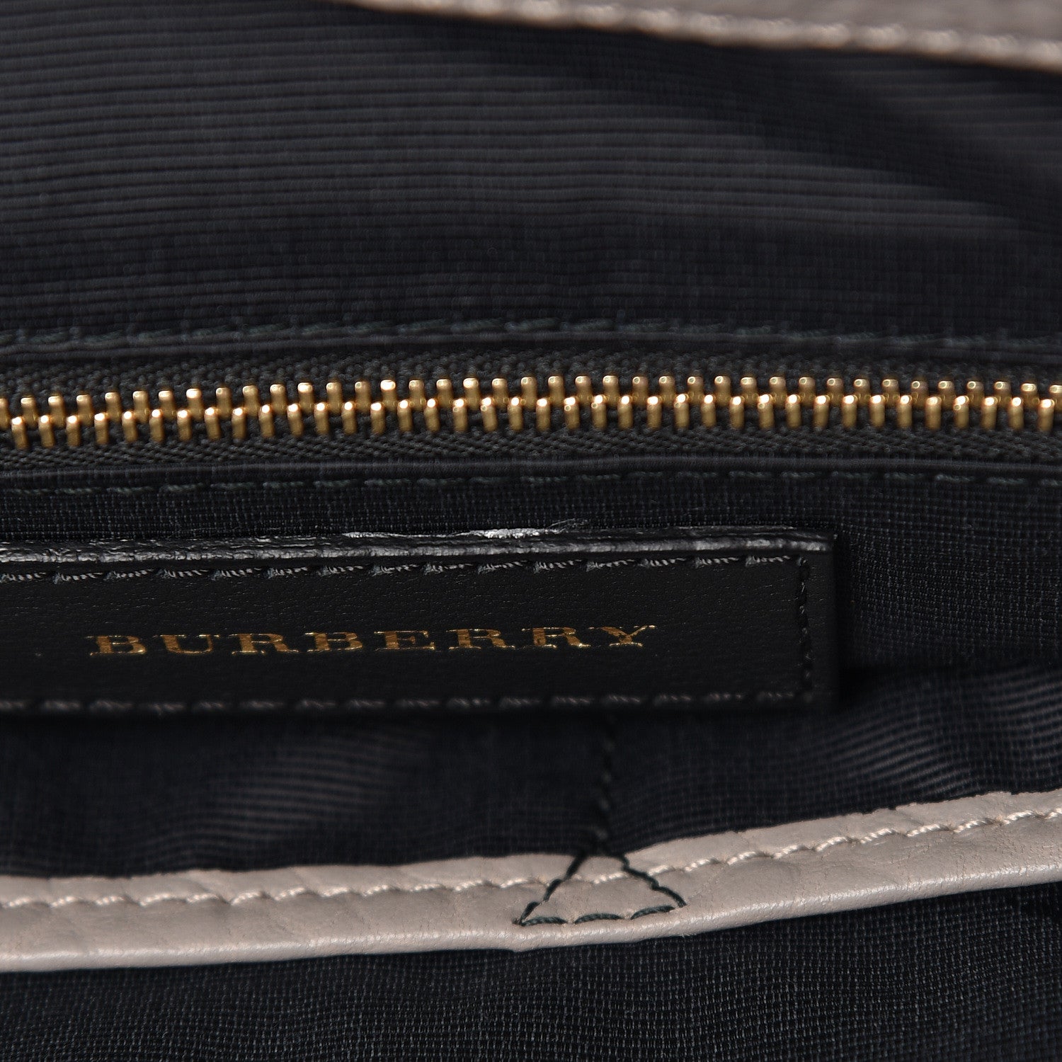 Burberry Heritage Grain Check Embossed Medium Dewsbury Tote Pale Grey 12 of 12