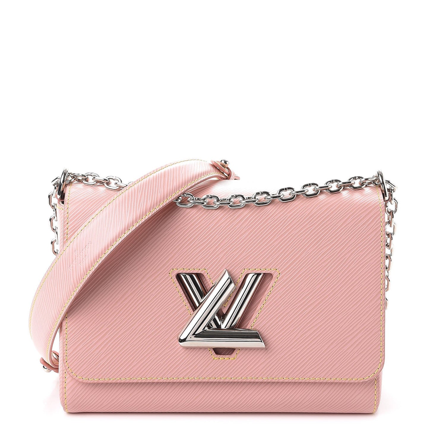 Epi Twist Shoulder Bag MM Rose Ballerine
