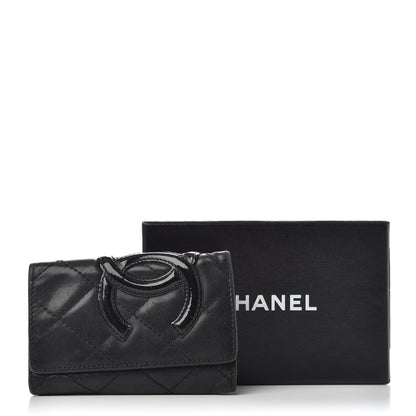 Chanel Calfskin Quilted Cambon 6 Key Holder Black 11 of 11