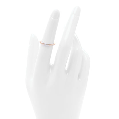 Cartier 18K Pink Gold Diamond 1.5mm Etincelle de Cartier Wedding Band Ring 50 5.25 2 of 5