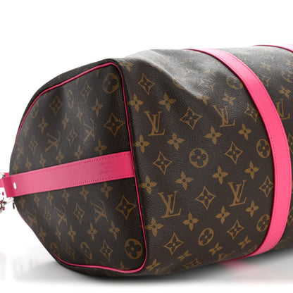 Louis Vuitton Monogram Keepall Bandouliere 45 Pondichery Pink 7 of 8