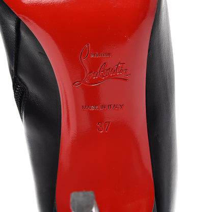 Christian Louboutin Calfskin Simple Botta 100 Knee Boots 37 Black 6 of 8